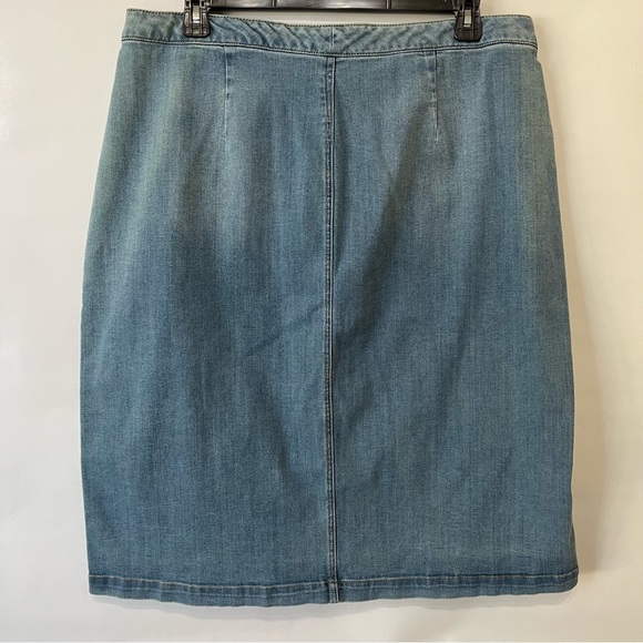 Denim 24/7 Button Front Jean Skirt - Picture 2 of 8